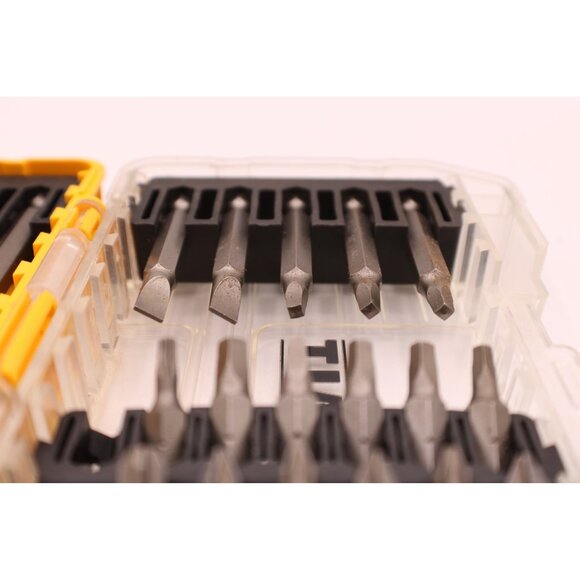 DEWALT Screwdriver Bit Set Storage ToughCase Missing 2 pieces Phillips Slotted - Picture 9 of 12